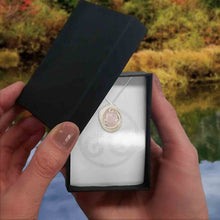 Morganite pendant in a gift box