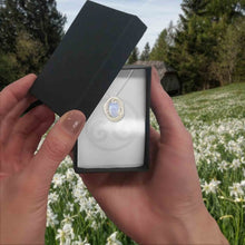 Chalcedony Gemstone necklace in a gift box