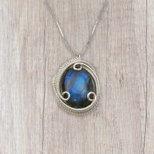 labradorite mini pendant