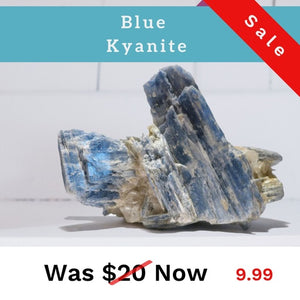 Blue Kyanite stone crystal