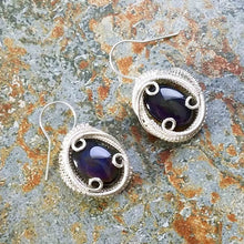 rainbow obsidian earrings