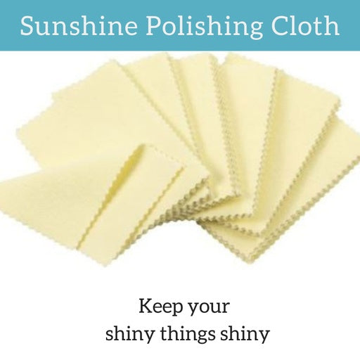 Sunshine Cloth for Cleaning Jewelry | 100% Safe on Gemstones | Use to Polish All Metal Jewelry | Yellow Polishing Cloth Silver Cleaner