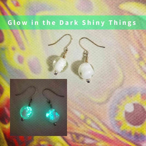 Glow in the dark earrings